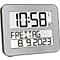 Horloge radio-pilotée Time Line MAX, argent/noir