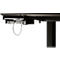 Houder voor laptop/dockingstation, horizontaal, voor 1 laptop 13-15″ en 1 dockingstation met B 164-240 mm, metaal, gitzwart RAL 9005