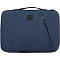 Housse pour ordinateur portable Exacompta Business, pour ordinateurs portables 13-14'', rembourrée, poignée &amp; poche zippée, L 370 x P 25 x H 280 mm, polyester post-consommation, bleu