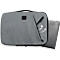 Housse pour ordinateur portable Exacompta Business, pour ordinateurs portables 15-16'', rembourrée, poignée &amp; poche zippée, L 410 x P 25 x H 310 mm, polyester post-consommation, gris