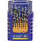 Houtdraaiboor set 013G 25-dl.D.1-13mm 0,5mm oplopend.HSS FISCH-TOOLS
