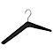 Houten kleerhanger Rudolf Weber KG Hout, kleerhanger dikte 22 mm, draaibare haak, 4 stuks, zwart