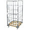 Houten rolpallet met 2 zijhekken, 1 achterwand, 2 halve voorwanden