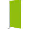 Houten wand METROPOL, gelakt, groen/aluminium
