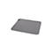 Graues HP-Mauspad auf weißem Hintergrund. Das Mauspad hat eine rechteckige Form mit abgerundeten Ecken und einer Naht am Rand. Oben links das HP-Logo.