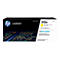 Verpackung einer gelben HP 212A Lasertoner-Kartusche. Aufschrift: HP LASERJET, 212A, JETINTELLIGENCE.