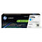 Eine Druckerpatrone in einer Verpackung. Auf der Verpackung stehen "HP LaserJet 220x" und der Text "Designed with health and planet in mind".