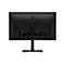 Rückseite eines schwarzen HP Monitors mit Standfuß vor weißem Hintergrund.