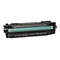 Schwarz-gelbe Tonerkartusche, HP Laserjet 655A. Aufschrift: Yellow Print Cartridge, CF452A.