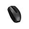 Drahtlose schwarze HP-Maus mit Logo, Scrollrad und DPI-Taste.