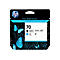 HP-Tintenpatrone 70 mit blauen Schmetterlingen und Text: Precise. Reliable. Every time.