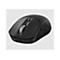 Schwarze, ergonomische Computermaus, beleuchtetes Scrollrad, Zusatztasten, USB-C-Anschluss, weißer Hintergrund.