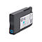 Schwarze HP DesignJet 712 Tintenpatrone mit Cyan-Tinte. Aufschrift: "Cyan", "Ink Cartridge", "29 ml", "Made in Malaysia".