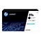 Schwarze HP Laserjet Toner-Kartusche 89A, auf blauem Hintergrund mit Städtenamen.
