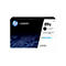Schwarze HP LaserJet 89X Tonerkartusche. Aufdrucke: „LASERJET“, „89x“. Schwarzer Kreis für Farbe. Schriftzüge: „JETINTELLIGENCE“ und „HP LaserJet Enterprise M507, MFP M528“.