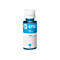 Bouteille d'encre cyan HP GT52 bleue. Texte : Cyan Ink Bottle, à utiliser avec : imprimantes HP DeskJet GT Series. Sur fond blanc.