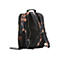 Schwarzer Rucksack mit rosa und blauen FarbtÃ¶nen. Ein Kabel verbindet das Smartphone mit dem Rucksack.