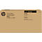 Brown cardboard box with HP logo and product information for toner cartridges, including product name P404B, dual pack.