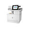Weißer HP Color LaserJet Enterprise MFP M776 Drucker, Touchscreen mit Funktionen.