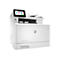 Ein weißer HP Color LaserJet Pro MFP M479dw Drucker mit Farb-Touchscreen-Bedienfeld.