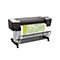 Ein Großformatdrucker mit einer farbigen Karte im Druck. Auf dem Drucker steht HP Designjet T1700.