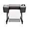 Drucker, HP DesignJet Z9, großformatiger Drucker, Papierausgabe, LCD-Bildschirm.