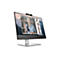 HP All-in-One Computer mit Videokonferenz auf dem Display vor weißem Hintergrund.