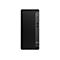 Schwarzer HP Elite Tower PC. Vertikale Rillen auf der Vorderseite. Oben befinden sich Anschlüsse, HP-Logo unten.