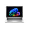 Silberner HP EliteBook Laptop von vorne mit Windows 11 Desktop-Hintergrund auf weißem Hintergrund.