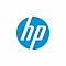 Blaues HP Logo: Ein weißes „hp“ in einem blauen Kreis.