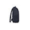 Schwarzer Laptop-Rucksack von der Seite vor weißem Hintergrund.