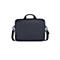Dunkelblaue Laptoptasche mit Tragegriff und Schultergurt, auf weißem Hintergrund.