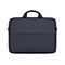 Eine dunkelgraue, schlichte Laptoptasche mit Tragegriffen vor weißem Hintergrund.