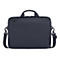 Dunkelblaue Laptoptasche mit Tragegriff und Schultergurt. Aufgesetzte Fronttasche, ReiÃŸverschluss.