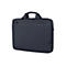 Dunkelblaue Laptoptasche mit Tragegriff und Reißverschluss, auf weißem Hintergrund. Das HP Logo ist zu sehen.