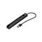Schwarze HP Eingabestift-Ladestation mit eingelegtem Stift und USB-Kabel auf weißem Hintergrund.