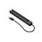 Schwarze HP Eingabestift-Ladestation mit USB-Kabel auf weißem Hintergrund.