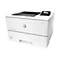 Weißer HP LaserJet Pro M501 Drucker. Oben mit einer Bedienblende und unten mit zwei Papierfächern.