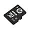 Schwarze HP Micro SD Karte mit 64 GB Speicherkapazität. Logo und Schriftzug in Weiß.
