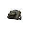 Olivgrüne Laptoptasche mit aufgesetzter Fronttasche, Tragegriffen und Schultergurt vor weißem Hintergrund.
