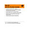 Orangefarbene Grafik mit weißem Text: „Mit HP+ wird Ihr Drucker smarter“. Darunter eine Liste mit Vorteilen, wie z.B. „Drucken von jedem Gerät - egal wo“. Links unten steht ein Hinweis.