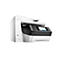 Ein weiß-schwarzer HP OfficeJet Pro 8730 Drucker. Er hat einen Touchscreen und verschiedene Funktionen wie Drucken, Scannen, Kopieren und Faxen.