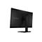 Rückansicht eines schwarzen HP Omen Gaming-Monitors mit Standfuß vor weißem Hintergrund.