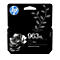 Schwarze HP 963XL Tintenpatronenverpackung mit Blumenmotiv und HP-Logo auf weißem Hintergrund.