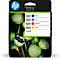HP 924 4er-Pack Tintenpatronen in einer Verpackung mit Blumenmotiv.