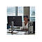 Eine Frau arbeitet am Computer im BÃ¼ro. Vorne HP Monitor, Tastatur, daneben der Tower.