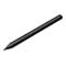 Ein schwarzer Eingabestift für Tablets. Der Stift hat eine längliche Form, an einer Seite zwei Knöpfe und am Ende eine abgerundete Kappe.