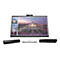 HP All-in-One-Computer mit Bildschirm, Lautsprecher, Webcam und CPU.