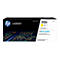 Une cartouche de toner laser HP 212X jaune, emballée. L'emballage indique 'Original HP Toner' et 'LASERJET'.