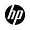 HP-Logo: Weißes „hp“ in einem schwarzen Kreis.